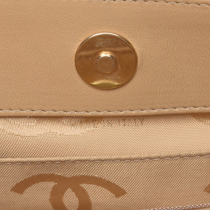Chanel Lambskin Double Stitch Quilted Tote Beige 10 of 13