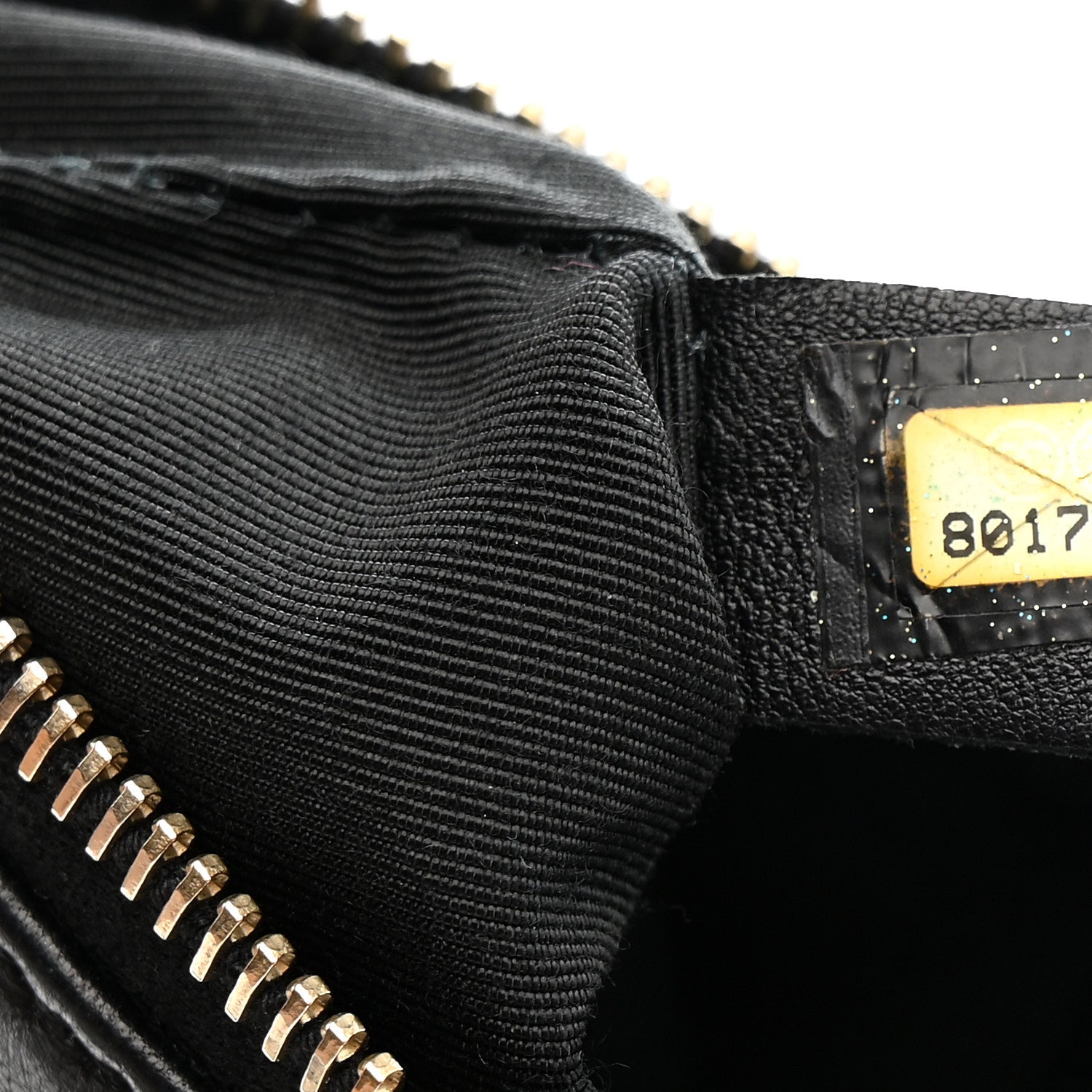 Chanel Lambskin Patent Camellia Wristlet Black 9 of 13