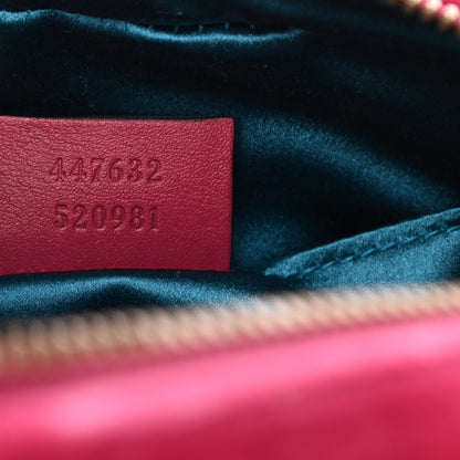 Gucci Velvet Matelasse Small GG Marmont Chain Shoulder Bag Light Raspberry Rose 7 of 8