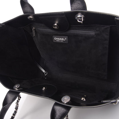 Chanel Caviar Medium Studded Deauville Tote Black 5 of 7