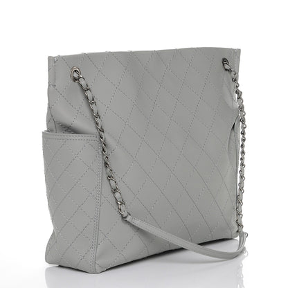 Chanel Calfskin Stitched CC Pocket Hobo Grey 3 of 7
