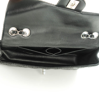 Chanel Lambskin Perforated East West Flap Black 6 of 8