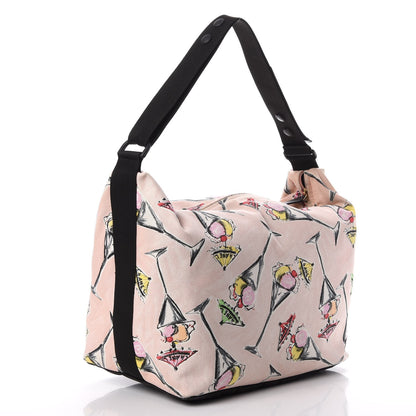 Chanel Cotton Canvas Hobo Pink 3 of 15
