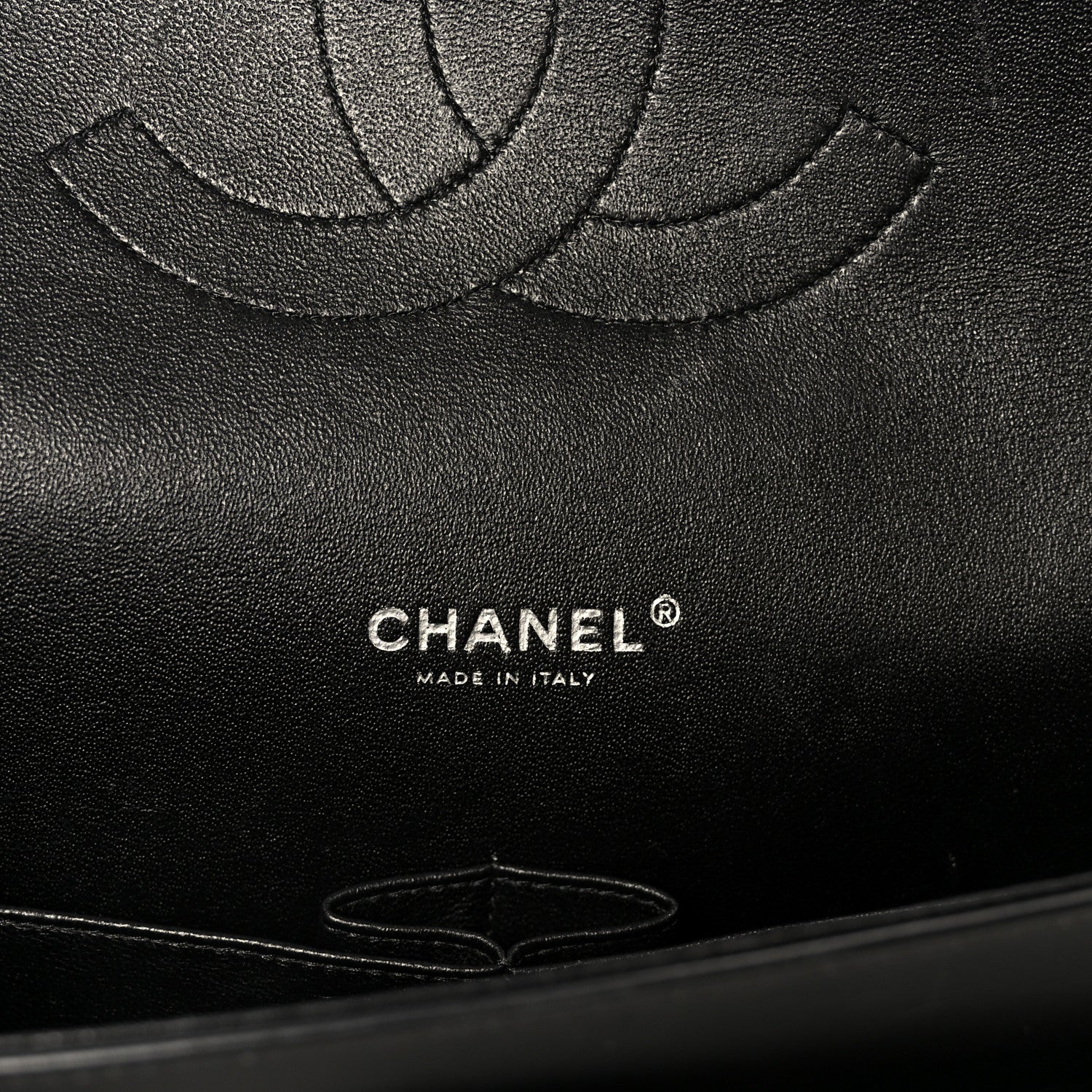 Chanel Striated Patent Quilted Maxi Double Flap Black 6 of 11
