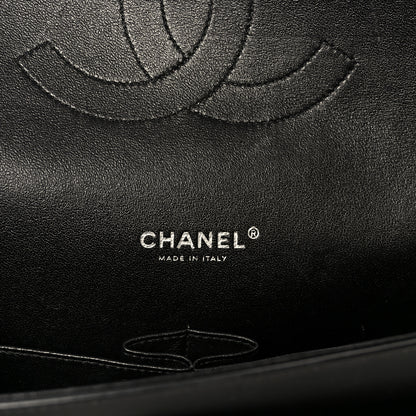 Chanel Striated Patent Quilted Maxi Double Flap Black 6 of 11