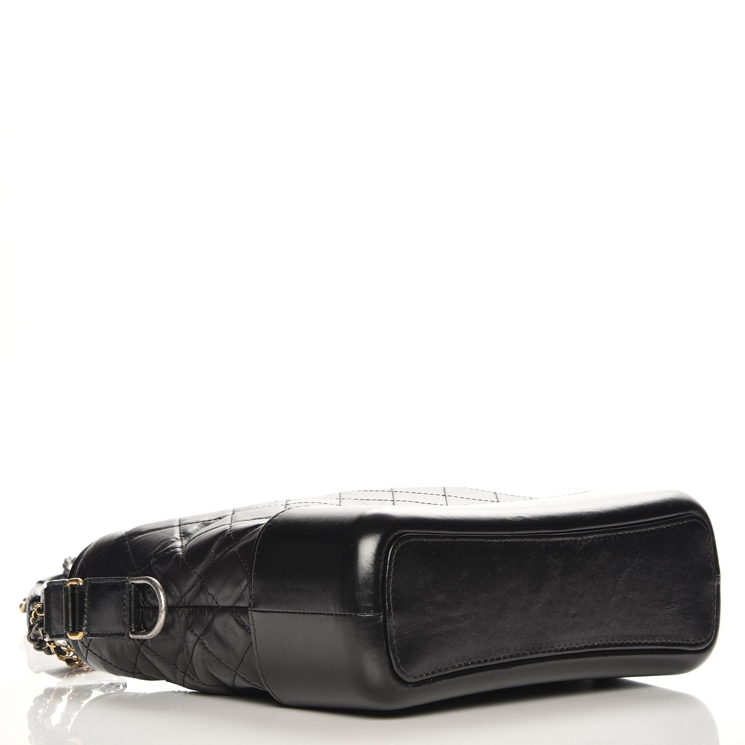 Chanel Aged Calfskin Quilted Medium Gabrielle Hobo Black 4 of 9