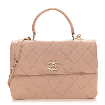 Chanel Lambskin Quilted Medium Trendy CC Flap Dual Handle Bag Beige 1 of 11