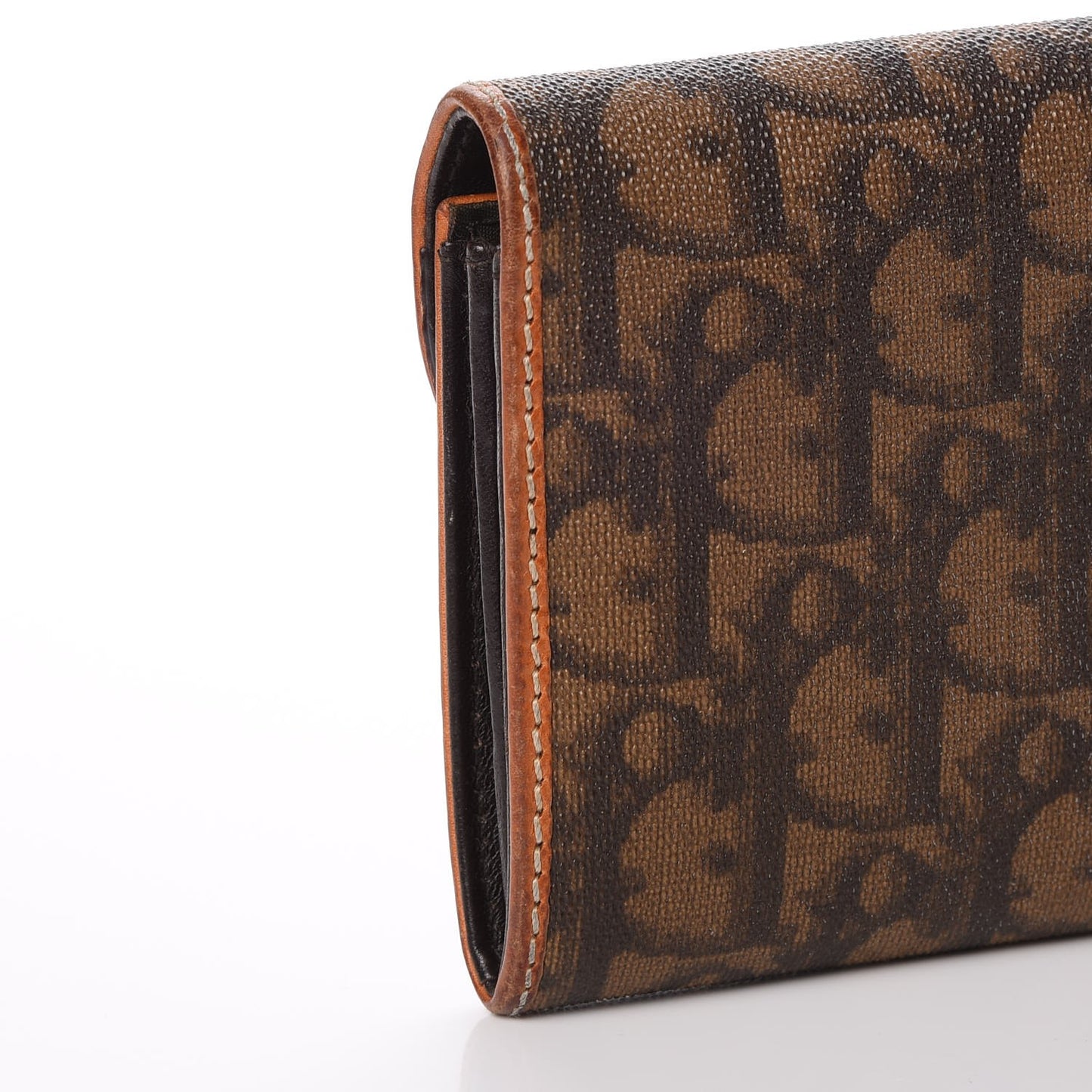 Monogram Trotter Romantique Heart Charm Wallet Light Brown