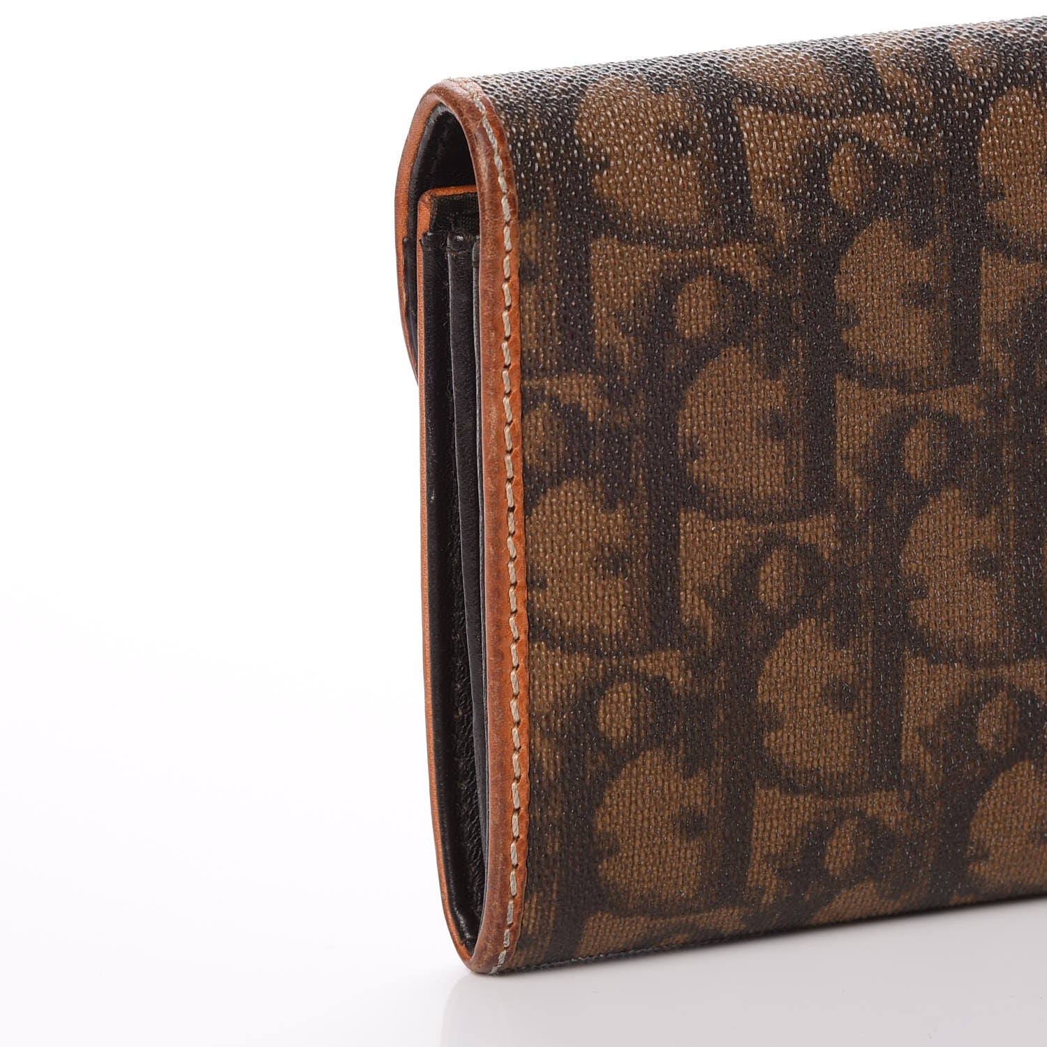 Christian Dior Monogram Trotter Romantique Heart Charm Wallet Light Brown 8 of 16