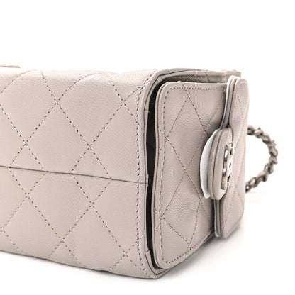 Chanel Caviar Quilted Mini Chanel 25 Handbag Dark Grey 10 of 10