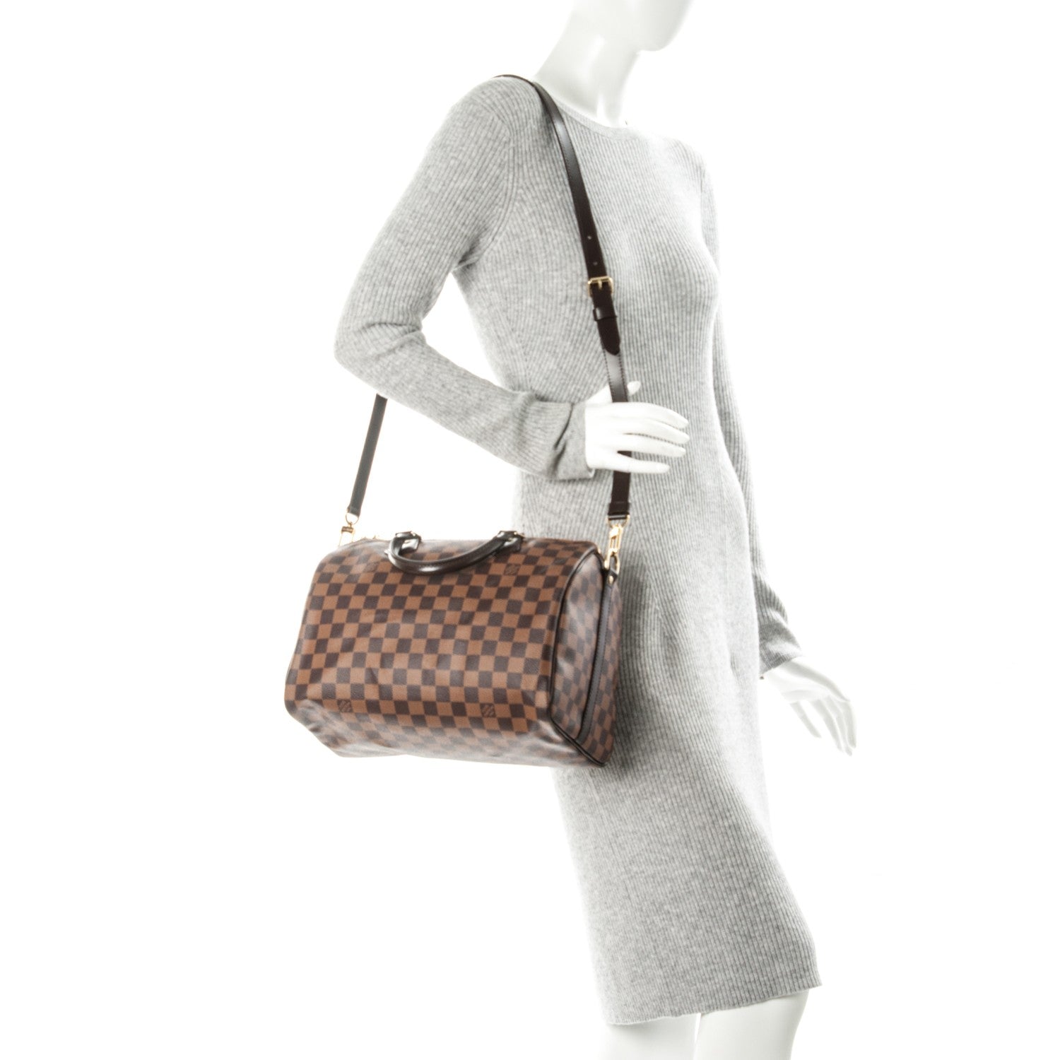 Louis Vuitton Damier Ebene Speedy Bandouliere 30 2 of 7