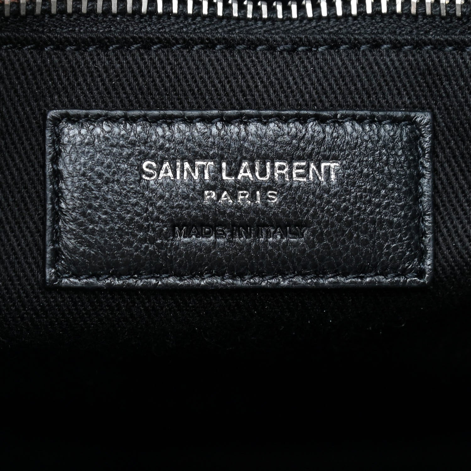 Saint Laurent Grained Calfskin Sac De Jour Souple Duffle 36H Asphalt Black 8 of 9