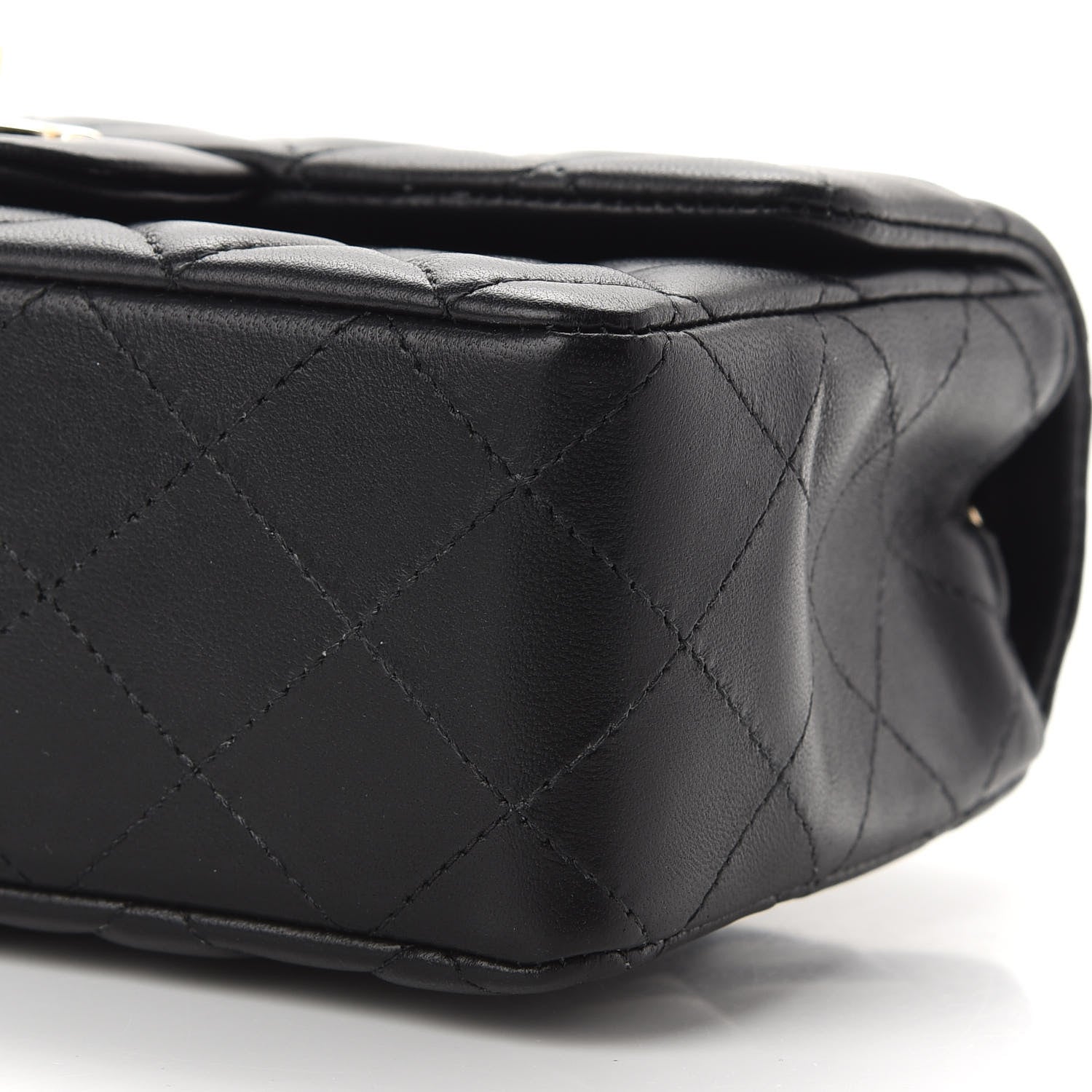 Chanel Lambskin Quilted Mini Rectangular Flap Black 9 of 9