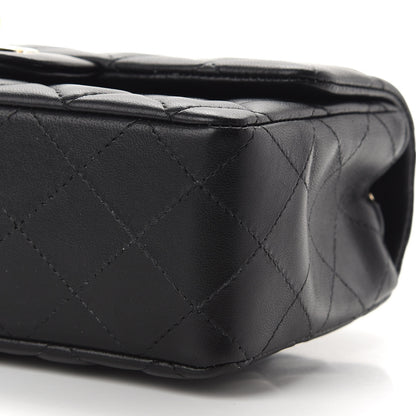 Chanel Lambskin Quilted Mini Rectangular Flap Black 9 of 9