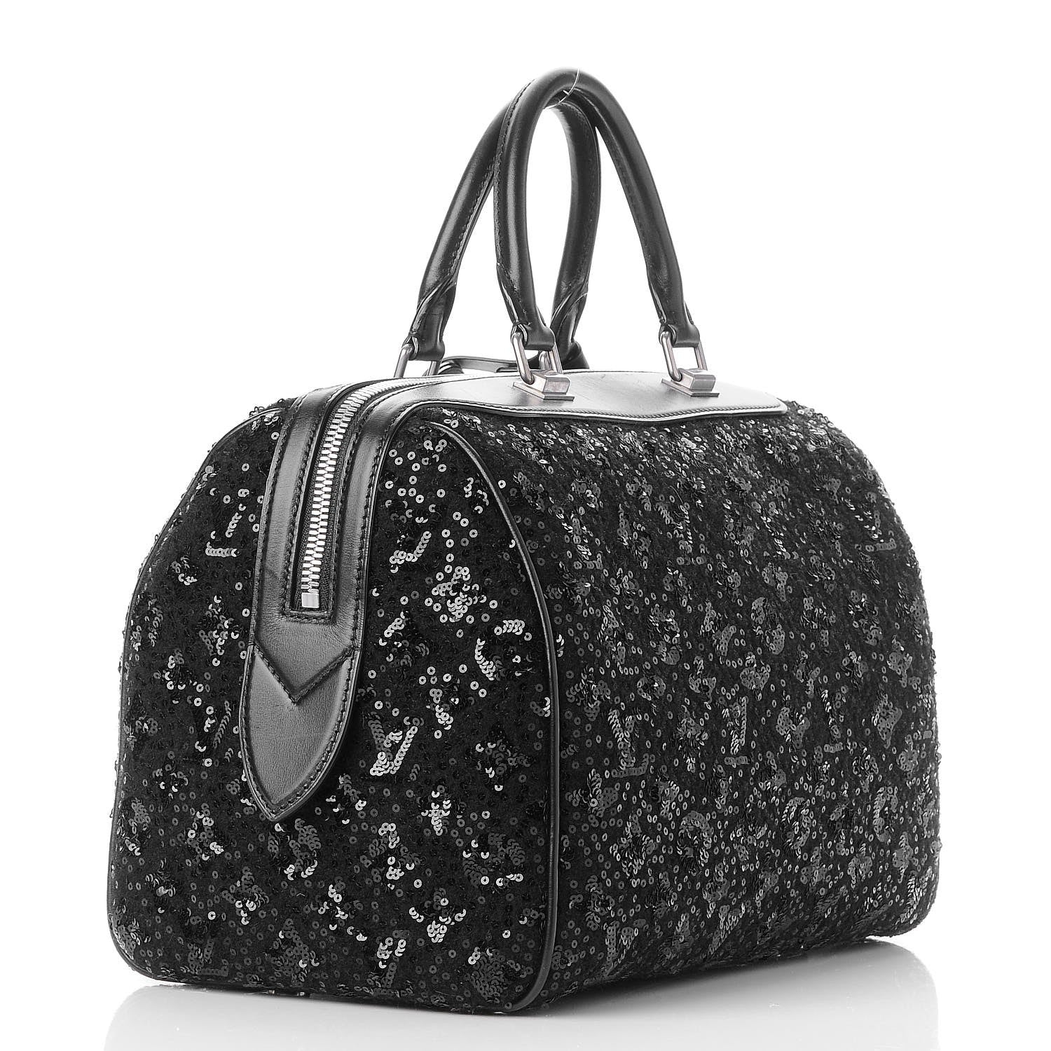 Louis Vuitton Sequin Monogram Sunshine Express Speedy Black 3 of 7