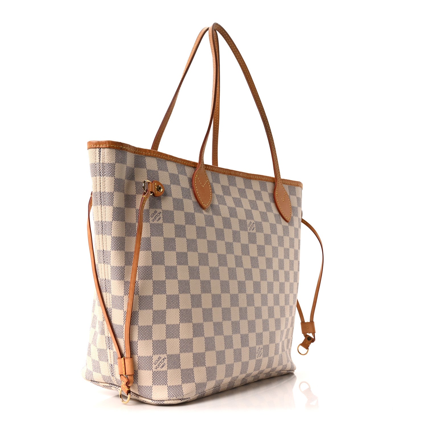 Louis Vuitton Damier Azur Neo Neverfull MM Rose Ballerine 3 of 9