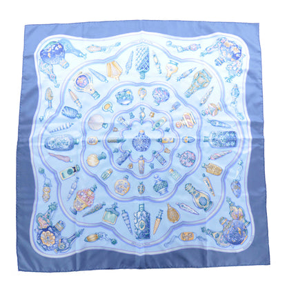 Hermes Silk Qu Importe Le Flacon Scarf 90 Bleu 1 of 7