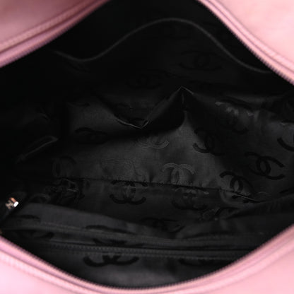 Chanel Calfskin Quilted Large Cambon Multipocket Reporter Pink Black 5 of 10