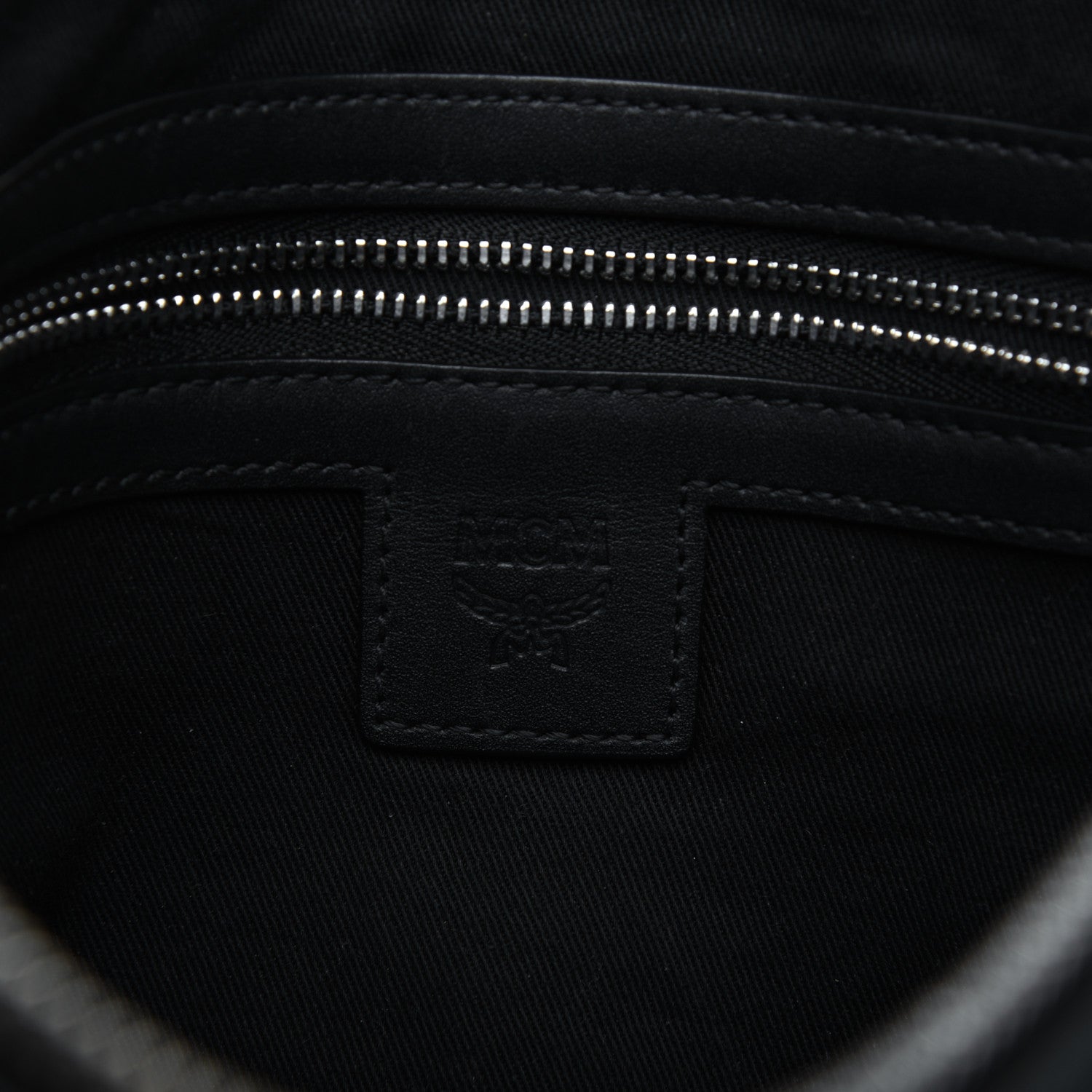 MCM Visetos Medium Crossbody Pouch Black 8 of 16