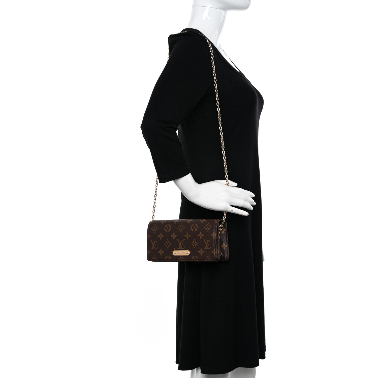 Louis Vuitton Monogram Lily Wallet On Chain 2 of 9