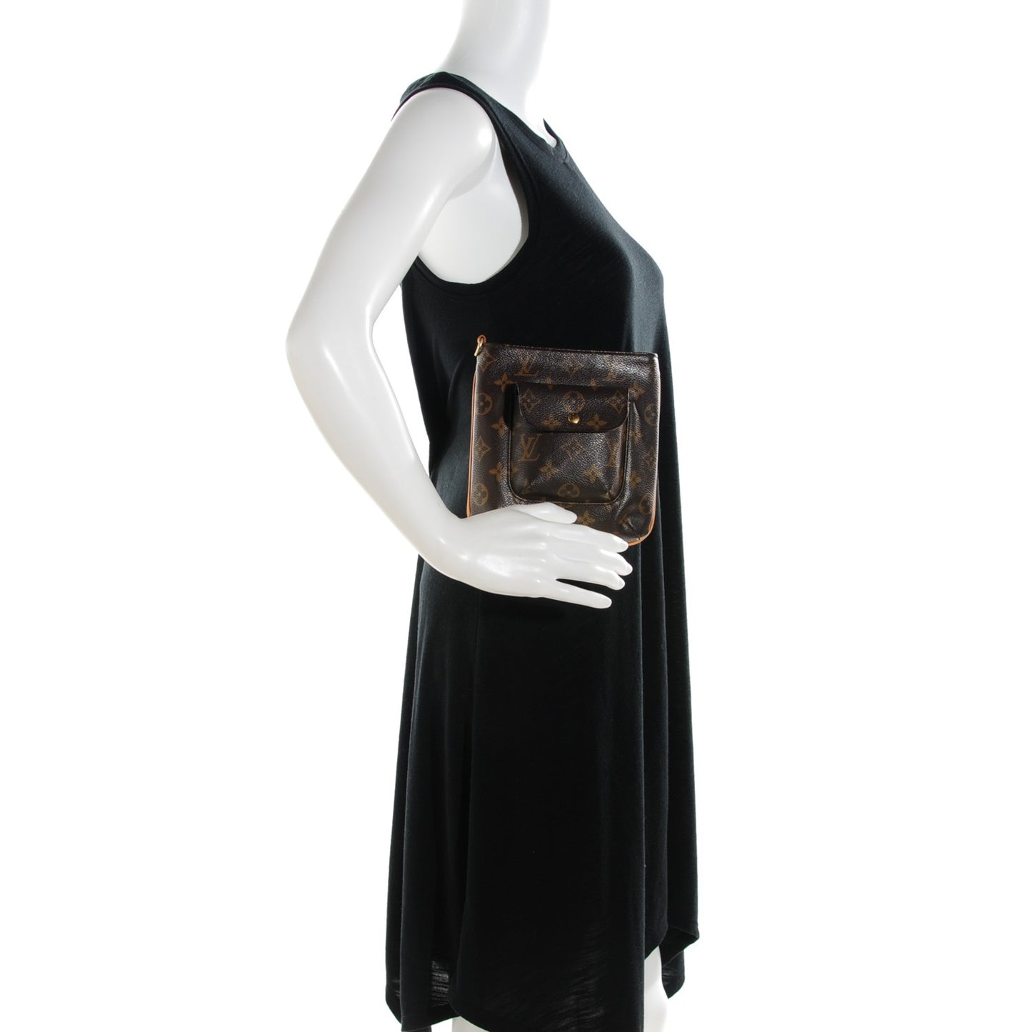 Monogram Partition Clutch