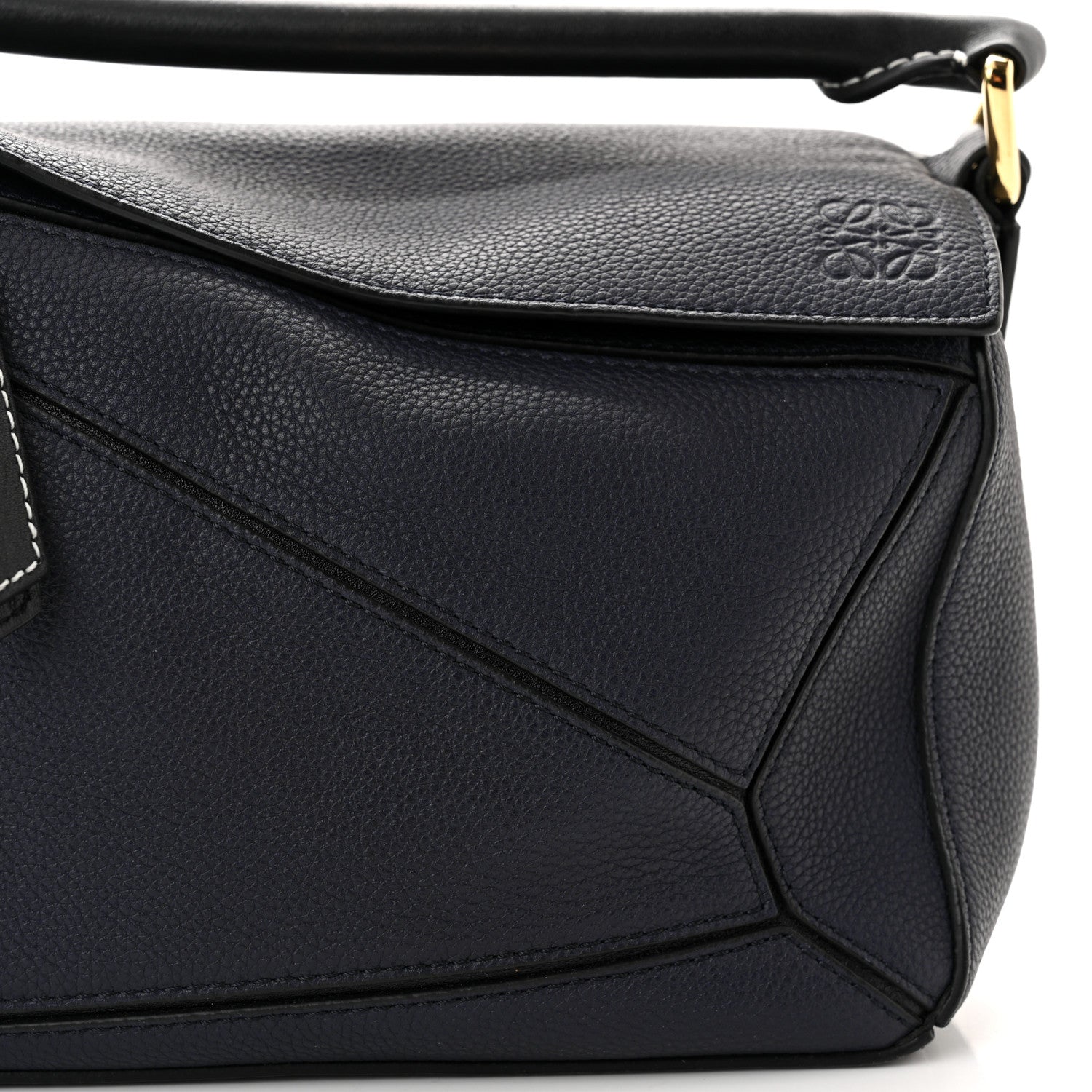 Loewe Calfskin Small Puzzle Bag Midnight Blue Black 7 of 10