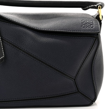 Loewe Calfskin Small Puzzle Bag Midnight Blue Black 7 of 10