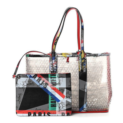 Christian Louboutin PVC Loubiballage East West Cabata Tote Clear Multicolor 1 of 10