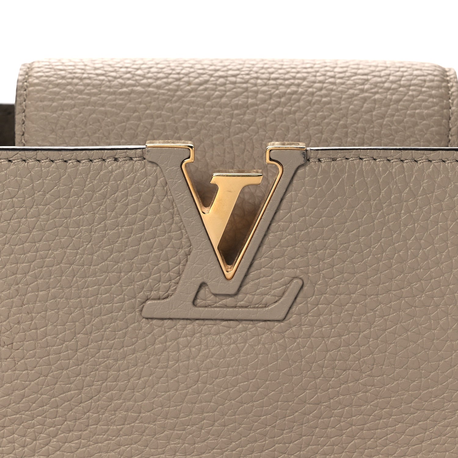 Louis Vuitton Taurillon Capucines BB Galet 7 of 10