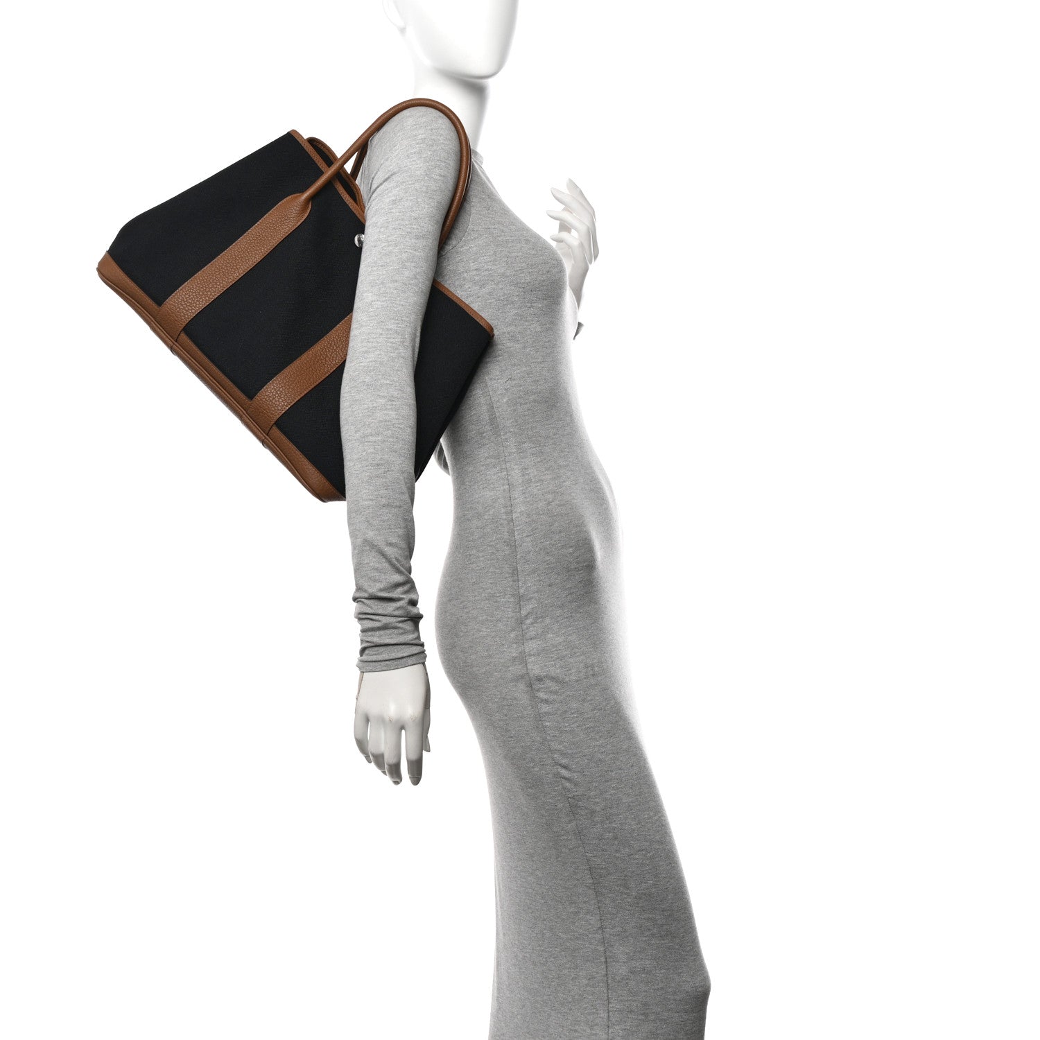 Hermes Toile Militaire Negonda Garden Party 36 MM Black Alezan 2 of 9