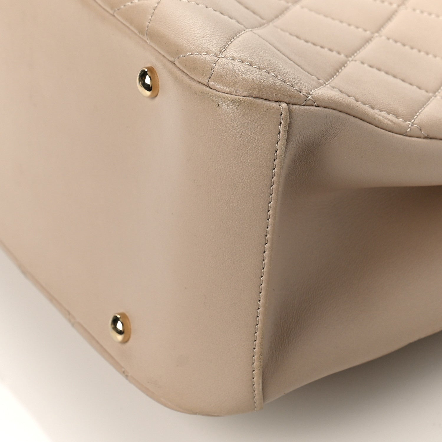 Chanel Lambskin Large Carry Chic Shopping Tote Beige 9 of 12