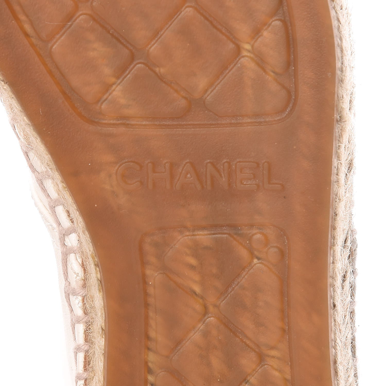 Chanel Lambskin Cap Toe Lace Up Espadrilles 35 White Black 7 of 11