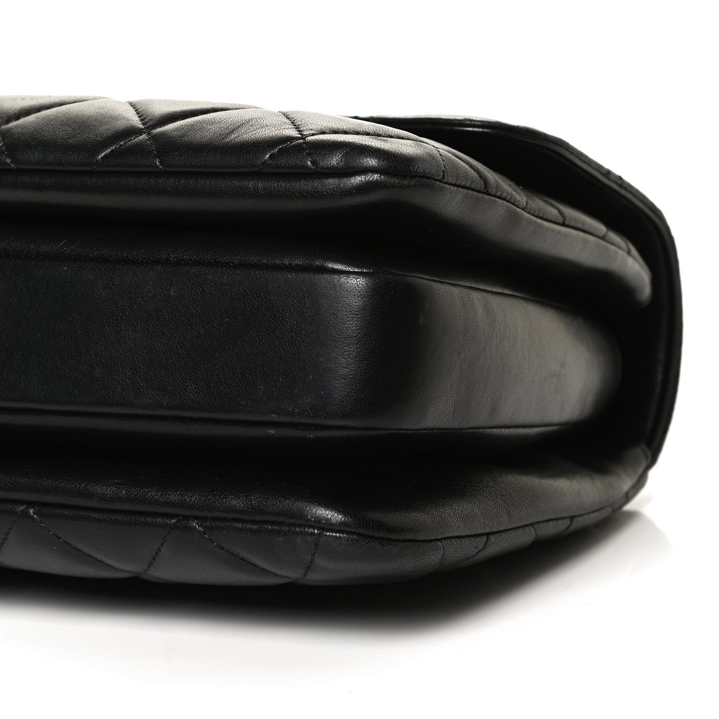 Lambskin Quilted Medium Trendy CC Flap Dual Handle Bag Black