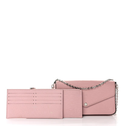 Louis Vuitton Epi Pochette Felicie Rose Ballerine 3 of 15
