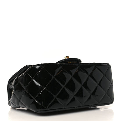 Chanel Patent Calfskin Quilted Mini Square Flap Black 3 of 8