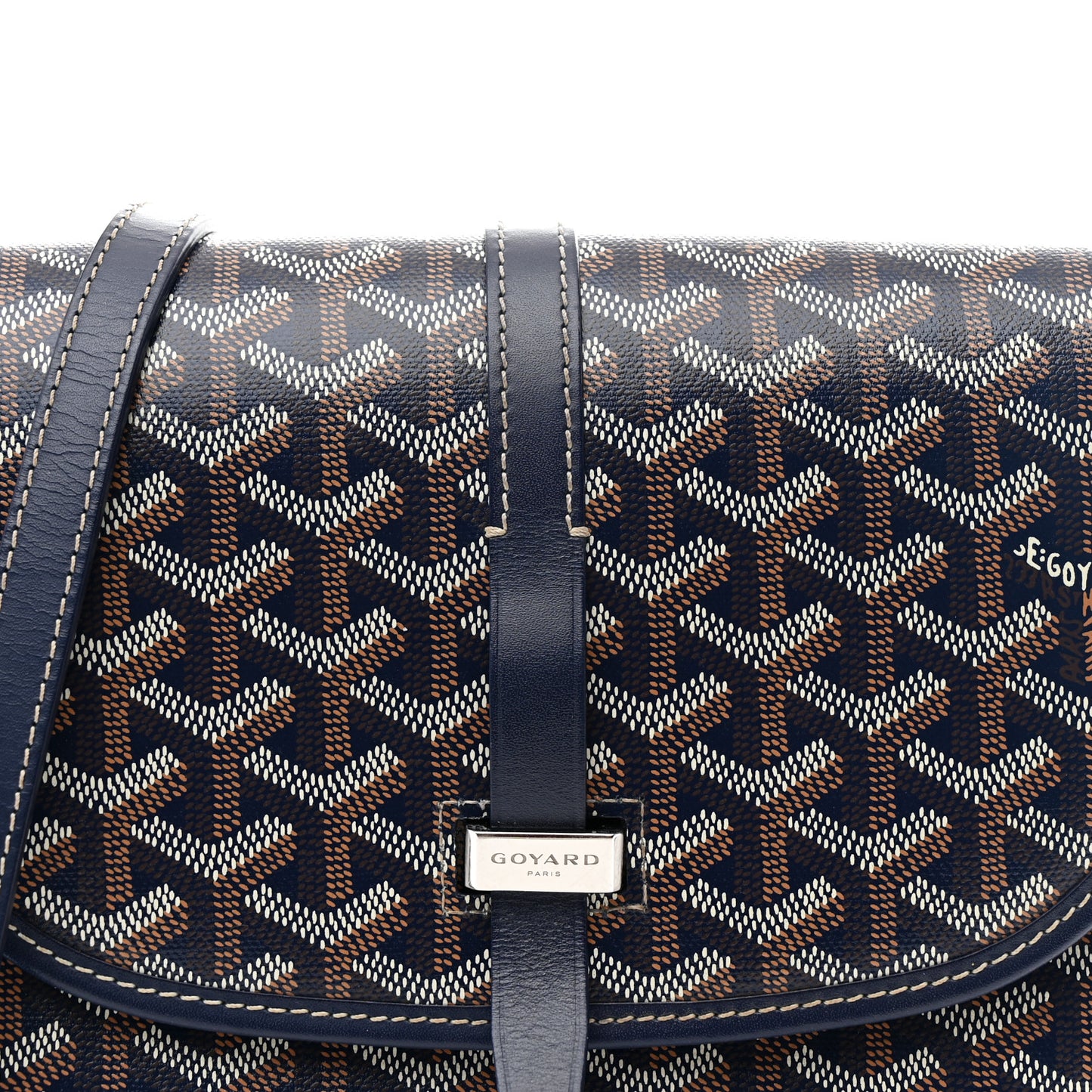 Goyardine Belvedere II PM Messenger Bag Navy