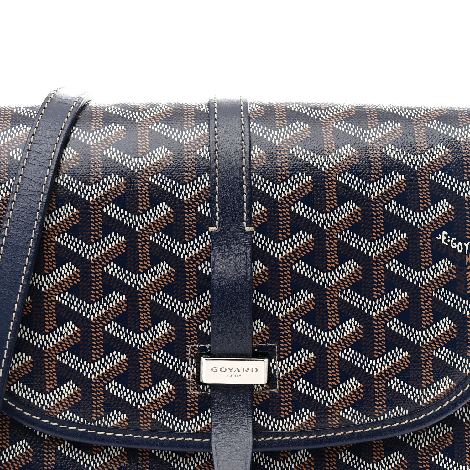 Goyard Goyardine Belvedere II PM Messenger Bag Navy 7 of 9