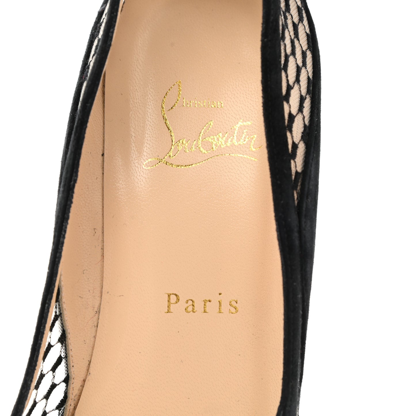 Veau Velours Lace Violette Camilla 120 Peep Toe Pumps 38 Black