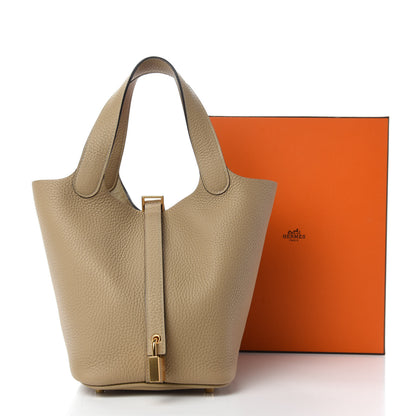 Hermes Taurillon Clemence Picotin Lock 18 PM Trench 11 of 11
