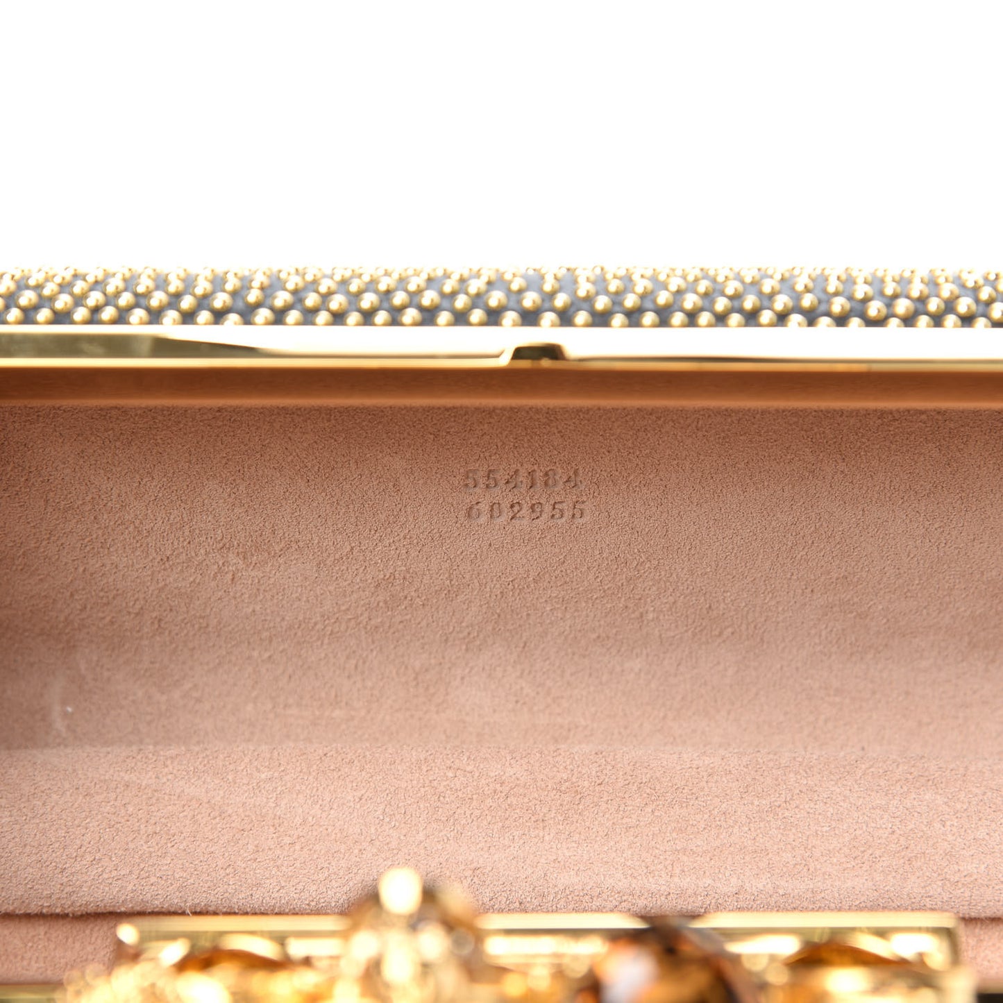 Studded Knucklebox Clutch Black
