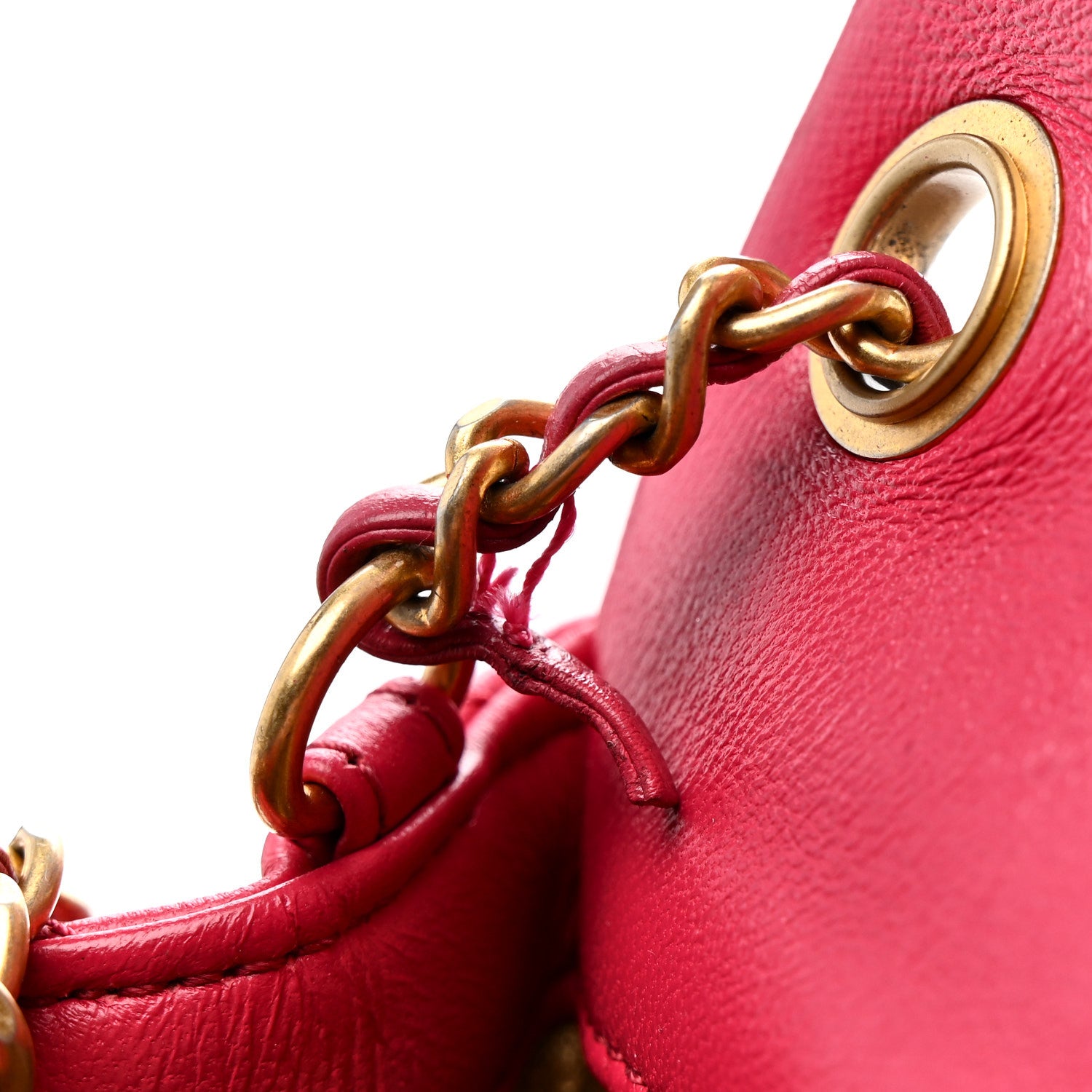 Chanel Lambskin Quilted Mini Rectangular Pearl Crush Flap Fuchsia 12 of 13