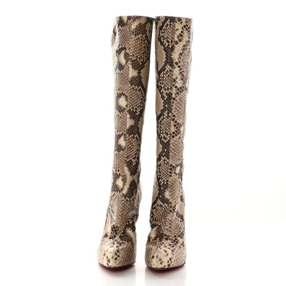 Christian Louboutin Snakeskin Alta Arielle A Talon Boots 38.5 2 of 16