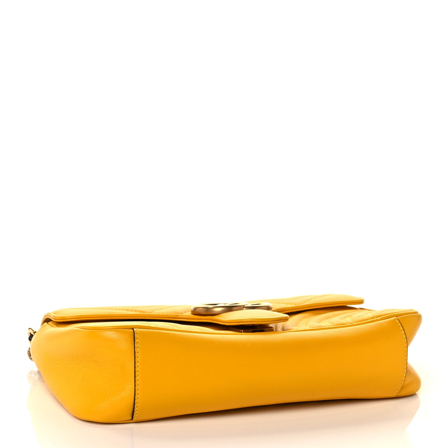 Calfskin Matelasse Small GG Marmont Shoulder Bag Stone Topaz