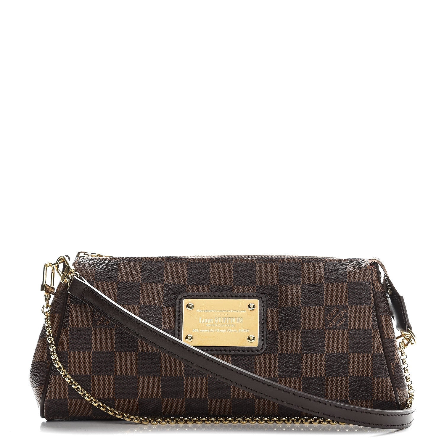 Louis Vuitton Damier Ebene Eva Clutch 1 of 8