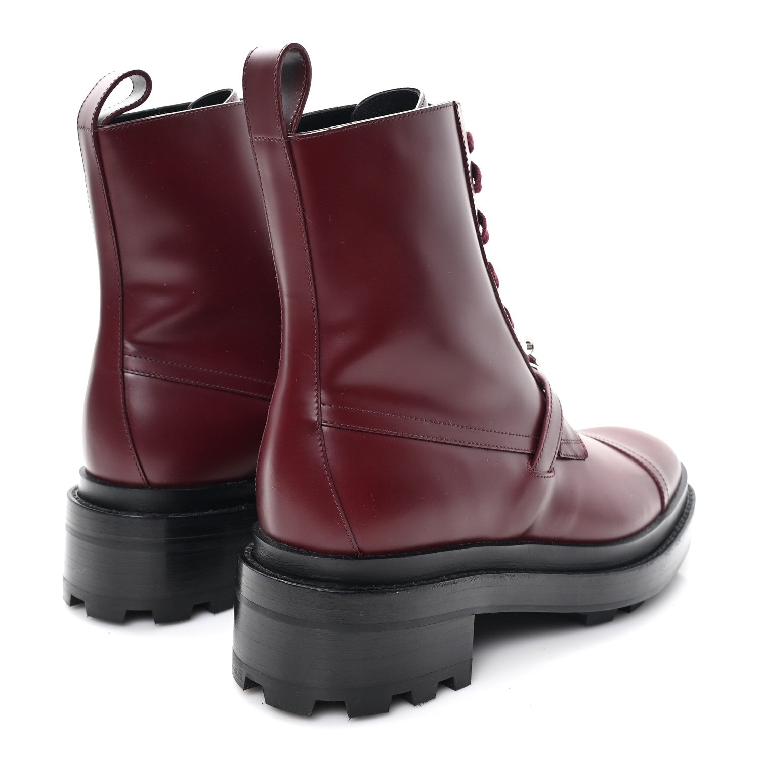 Hermes Glossed Calfskin Funk Ankle Boots 38.5 Rouge H 5 of 8