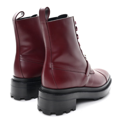 Hermes Glossed Calfskin Funk Ankle Boots 38.5 Rouge H 5 of 8