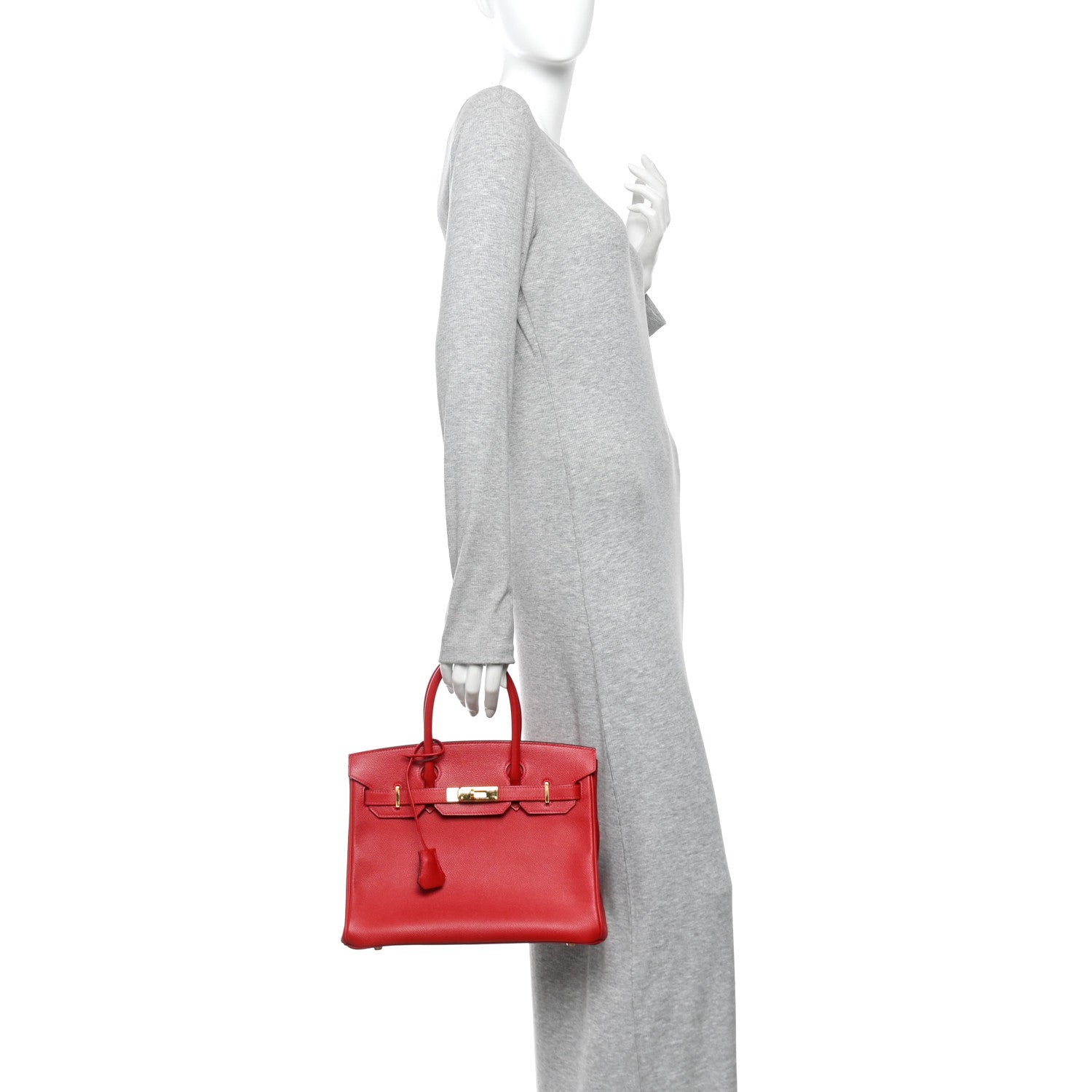 Hermes Epsom BIRKIN 30 Rouge Casaque 2 of 15