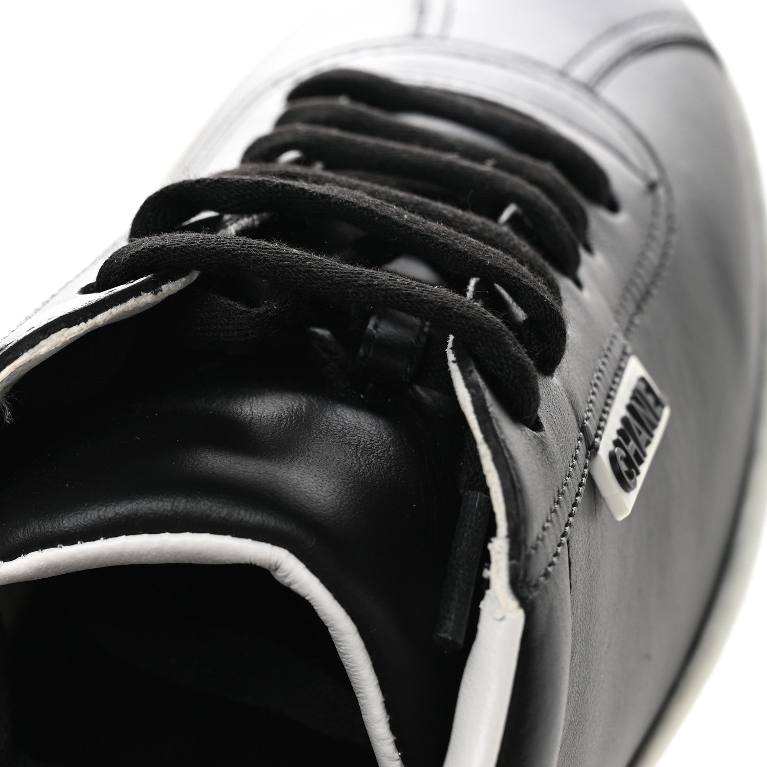 Chanel Calfskin CC Womens Sneakers 40.5 Black 9 of 9