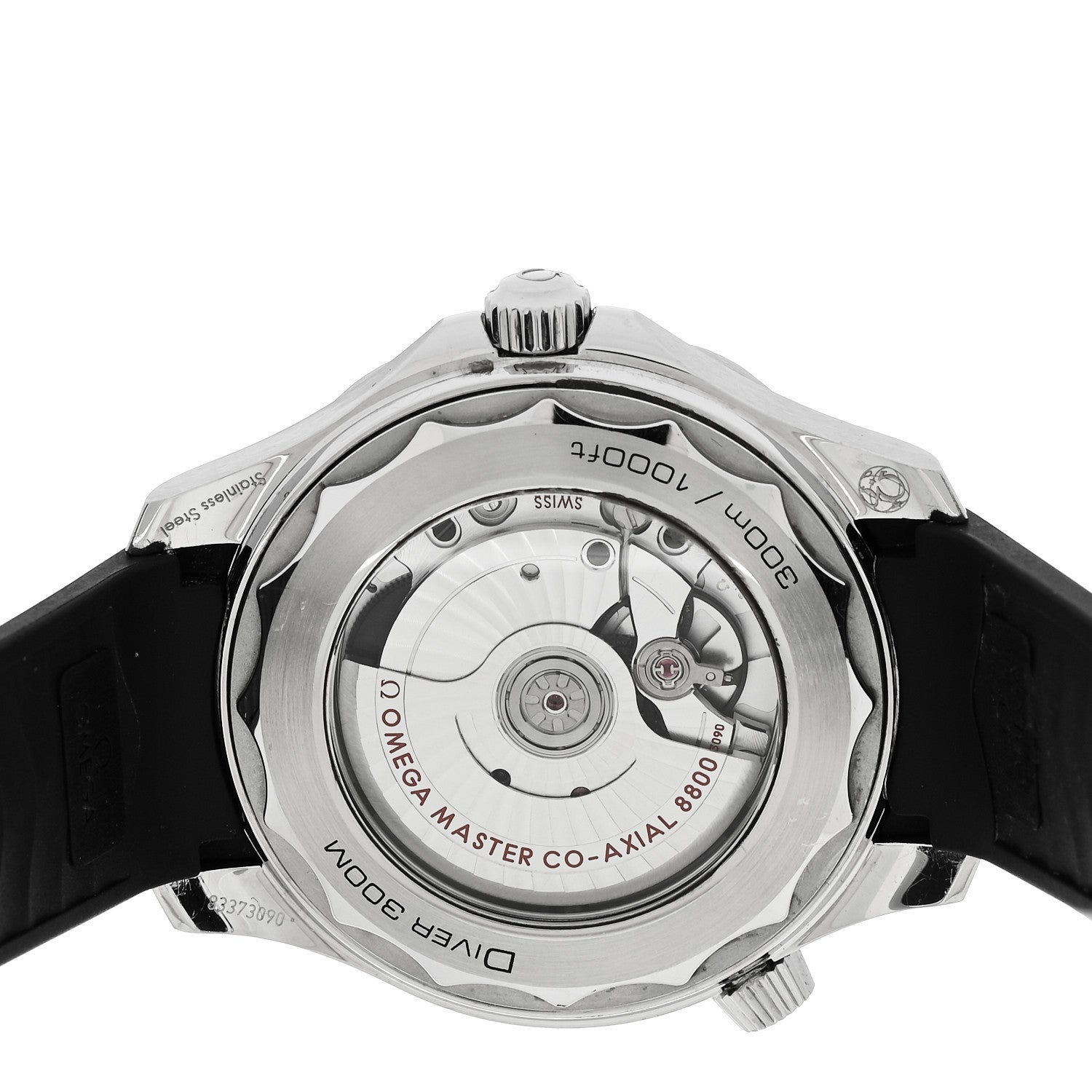 Omega Stainless Steel Rubber 42mm Seamaster Diver 300M Co-Axial Master Chronometer Automatic Watch Black 210.32.42.20.01.001 4 of 5