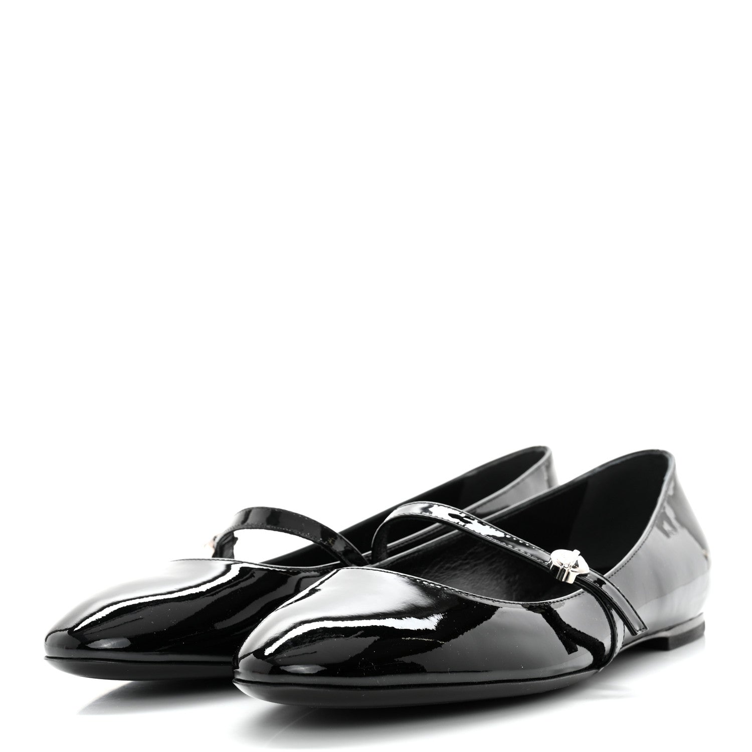 Louis Vuitton Patent Uniformes Ballerina Flat 37.5 Black 1 of 7